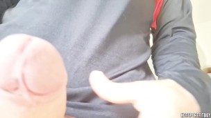 Hot Fitness guy Risks Public Exposure: Unforgettable Balcony big Cock Masturbation Almost Caught