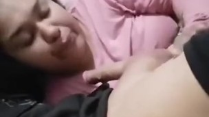 I invite my ex's bitch to watch Netflix and she ends up sucking me