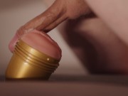 Swedish guy gently fucks his fleshlight 10/16