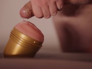 Swedish guy gently fucks his fleshlight 15/16