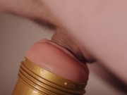 Swedish guy gently fucks his fleshlight 6/16