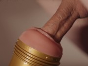 Swedish guy gently fucks his fleshlight 7/16