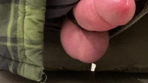 Huge Cumshot In Bathroom Before Going Out