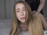 THE HARDEST SHOOT OF HER LIFE - Nata Gold ROUGH Fucked Without Mercy By Two Guys ´ 5/16