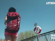 Big Tits Stacy Bloom Is A Nympho That Needs Hardcore Fuck With Foreign Cock - HORNY HOSTEL 1/16