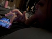 Free Use GF Sucks Me While Playing Phone Game 16/16