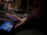 Free Use GF Sucks Me While Playing Phone Game