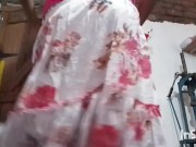 ගම්බද ලස්සන කෙල්ල් ඇඳුම් මාරැ කරනවා - Village Girl Dress Changing 15/16