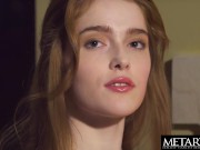 Stunning redhead beauty gets naked and masturbates by the fire 4/16