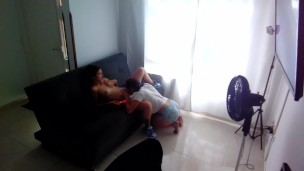 lesbian date, ends in fucking on the couch