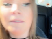 Hot MILF Strips Down in Car and Plays w/ Pussy until Intense Orgasm 10/16