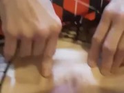 Petite Girlfriend Licked and Fucked in Fishnets