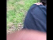 Another creampie in the woods for BBW neighbor 7/16