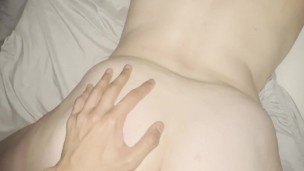 Girl gets fingered, hard fucked, and creampied - Amateur