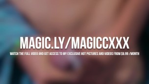 Fans Exclusive Slim Twink Magic C Jerking His Big Cock and Shooting a Thick Cum Load