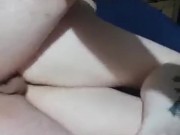 Tied to the bed and fucked