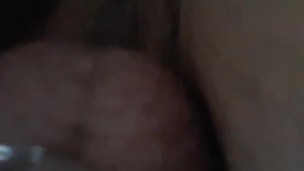 Dirty bear in chastity with a big dildo