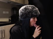 Luxurious Latina Mistress Milks BWC in her kitchen - seductive dirty talking handjob w/ big cumshot 1/16