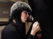 Luxurious Latina Mistress Milks BWC in her kitchen - seductive dirty talking handjob w/ big cumshot 15/16