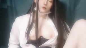 男の娘オナニー Japanese crossdresser teasing