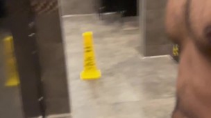 Preview // Showing my hard cock in the locker room 1