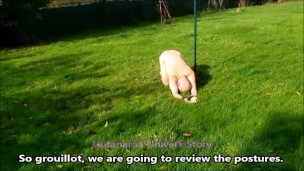 VOST engl - Cet inférieur nu et chaste révise les postures.