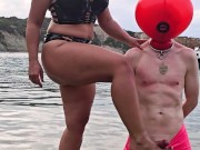 Matriarch Ezada Sinn - ruined orgasms for My human object on the beach (preview) 13/16