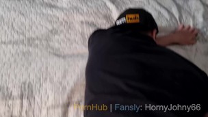 I've straponed my twink's tight ass with a big black dildo. HornyJohny66