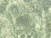 水着を着た痴女の足フェチプレイ♡ 1/16