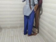 teacher and student fucking in college's bathroom