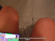 Husband plays Brawl Stars while Janitor Fucks Bandage Wife's Tight Pussy Hard 16/16