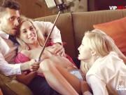 Sicilia & Nesty Get Treated Good By Horny Stud By Having Steamy Threesome - VIP SEX VAULT 8/16