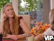 VIP4K. He reaches mutiple orgasms and fills and covers models pussy 3/16