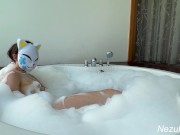 Delicious foam bath in the jacuzzi and delicious SQUIRT and moans 3/16