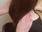 彼女の肩揉みしてたら隙間から見える巨乳に我慢できなくなって触りまくる-日本人/素人カップル/巨乳/美乳/個人撮影 5/16