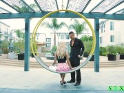 S3XUS Busty blonde tattooed MILF Kathryn Mae gets treated to a big dick 2/16