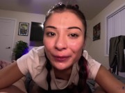 Tiny Nympho With Braided Pigtails Gets Load In Mouth After Creaming And Squirting On Big Dick 16/16