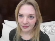 This blonde 18 yr old newcomer is soooo damn wholesome 4/16