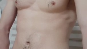 Straight twink filmed him cumming for his girlfriend