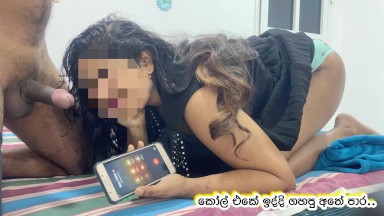 රට ඉන්න බාප්පි කෝල් එකේ ඉද්දි නම්ගි ගස්සපු අතේ පාර / Sri Lankan Stepsis Hot Blowjob