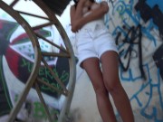 Fitness hot sexy couple having sex in outdoor POV big ass fucked 13/16