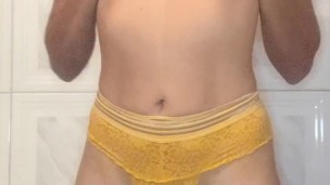 En el baño y con ganas de mas