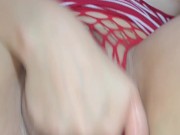 Amateur milf anal and pussy masturbation, she cums with pleasure, putting a dildo in my ass homemade