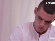 Busty Brunette Gets Her Pussy Massaged With A Hard Cock - LETSDOEIT 3/16