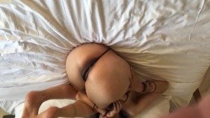 Sarina Luv enjoys it in her ass. Sexy Latina amazing blow job interracial blue job