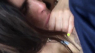 Sarina Luv giving crazy good blow job perfect deepthroat