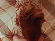 A winter morning with a hot wife. Big boobs in bra during cowgirl 6/16