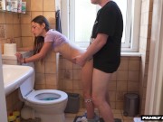 4 FOOT 6 - Girlfriend Training With Tiny Step Daughter Makes Her Squirt ! - Massy Sweet 2/16