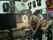 Strap On Stories - Glory Hole warmup then he's Pegged until Cum Erupts. 11 POV's 4K. Rizin' Studio. 16/16