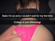 college girls snapchat compilation of losing virginity at campus 15/16